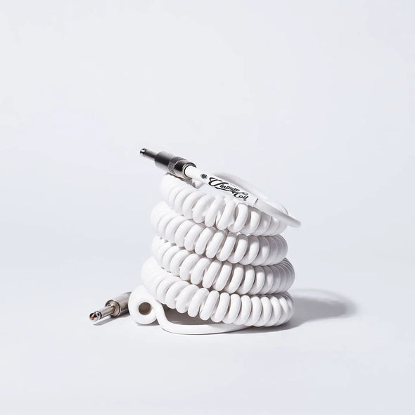 Voltage Vintage Coil V2 White 30ft Guitar Cable w/ ISO-COAT Protective Seal