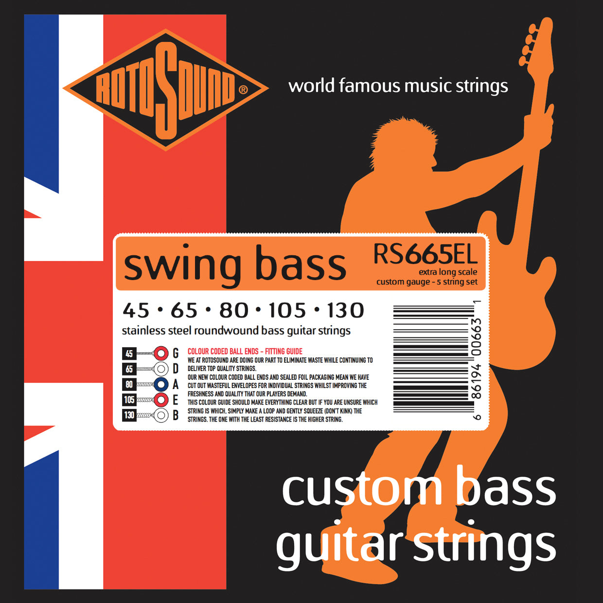 Rotosound bass deals strings 66