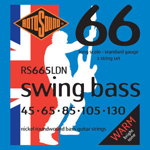 Rotosound RS665LDN Swing Bass 66 5 String 45-130 Nickel
