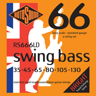 Rotosound RS666LD Swing Bass 6-String 35 - 130 Stainless